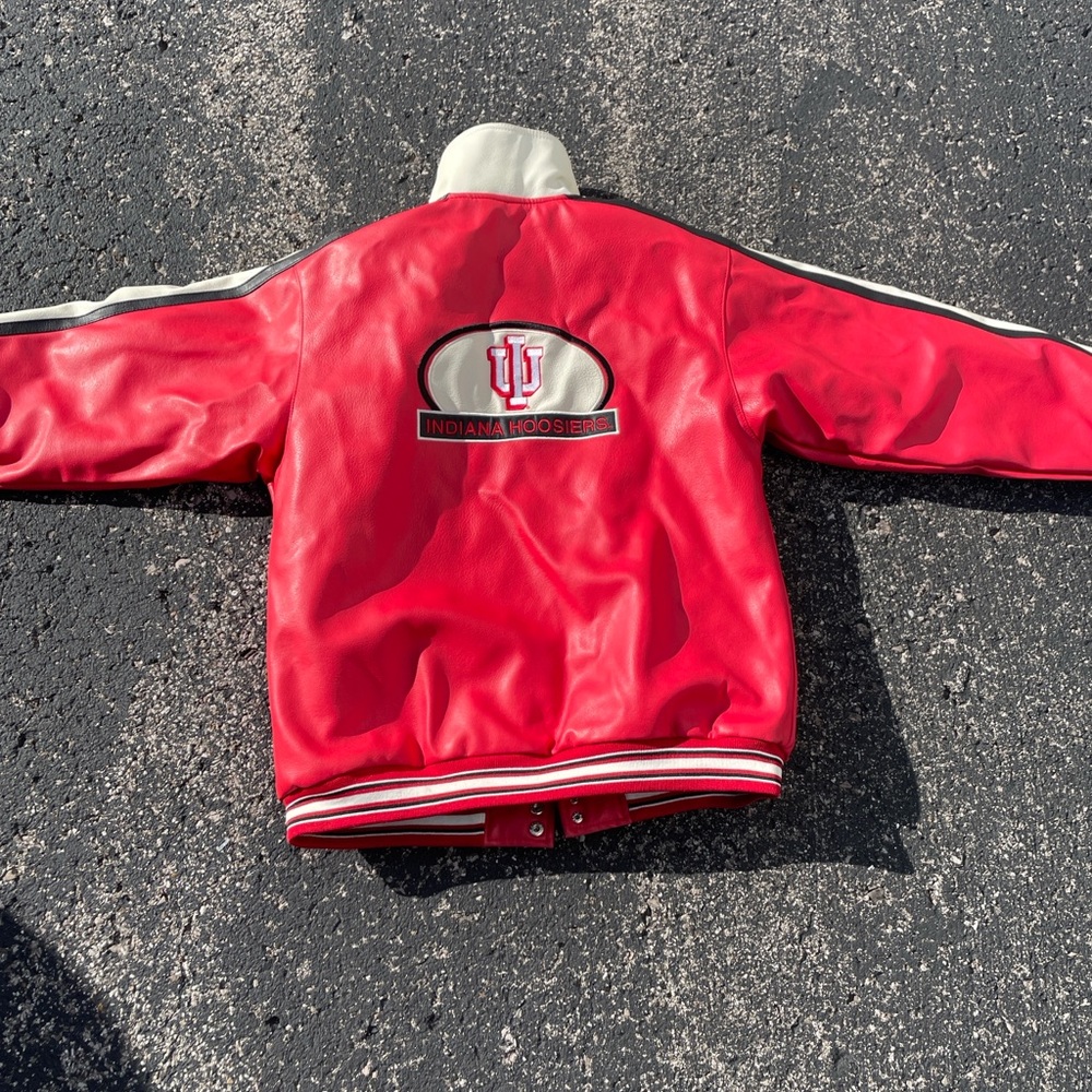 Indiana Hoosiers Jacket - Red and White